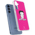 Betty Boop Pink Background Galaxy S24 Clear Case