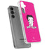 Betty Boop Pink Background Galaxy S24 Plus Clear Case