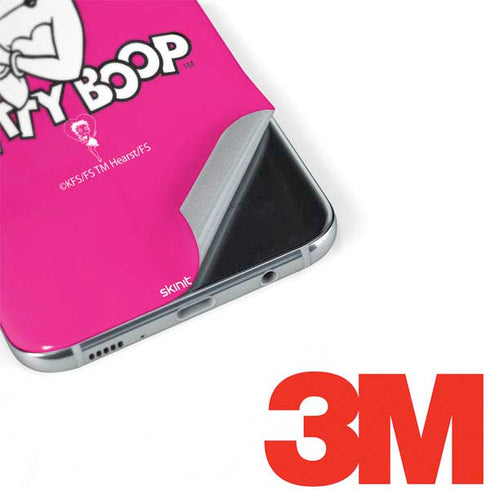 Betty Boop Pink Background Galaxy S8 Skin