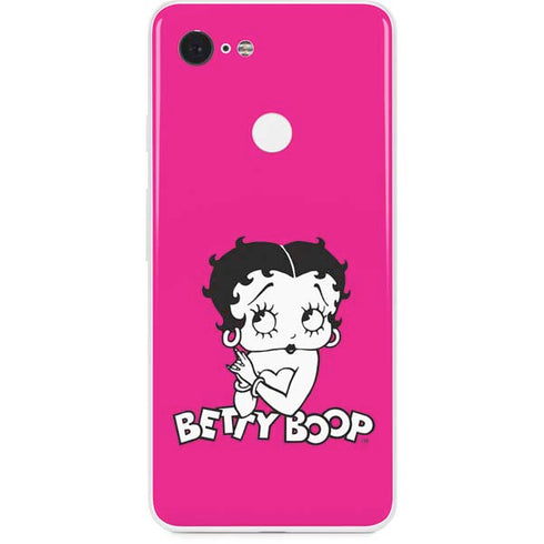 Betty Boop Pink Background Google Pixel 3 Skin