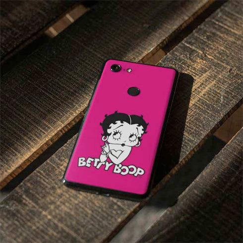 Betty Boop Pink Background Google Pixel 3 Skin