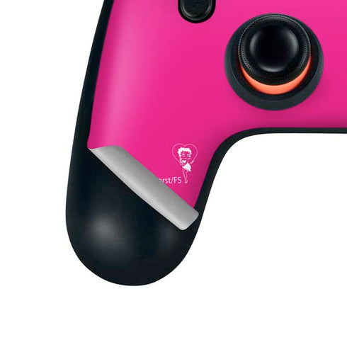 Betty Boop Pink Background Google Stadia Controller Skin