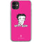 Betty Boop Pink Background iPhone 11 Clear Case
