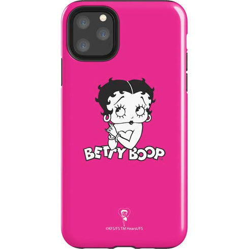 Betty Boop Pink Background iPhone 11 Pro Max Impact Case