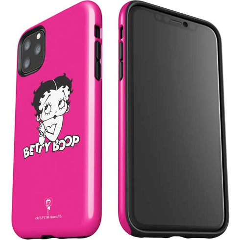 Betty Boop Pink Background iPhone 11 Pro Max Impact Case