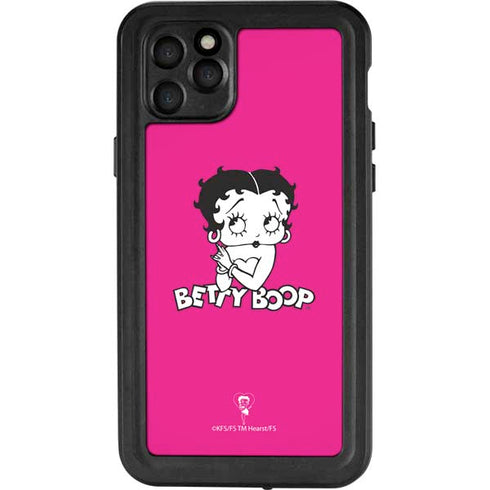 Betty Boop Pink Background iPhone 11 Pro Max Waterproof Case