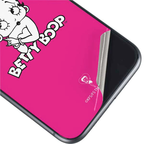 Betty Boop Pink Background iPhone 11 Skin
