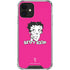 Betty Boop Pink Background iPhone 12 Clear Case