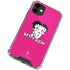 Betty Boop Pink Background iPhone 12 Clear Case
