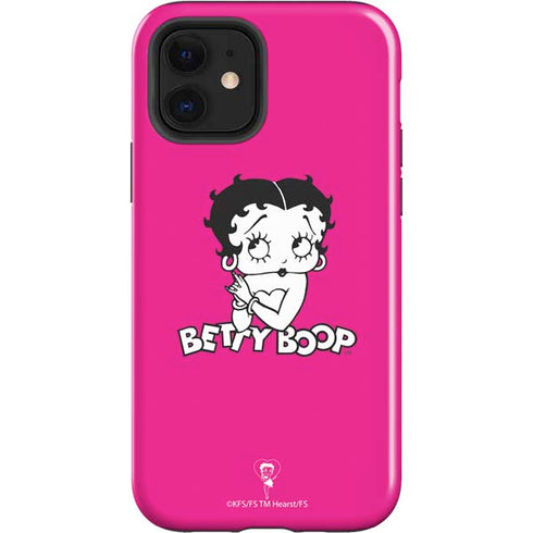 Betty Boop Pink Background iPhone 12 Impact Case