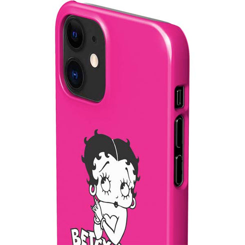 Betty Boop Pink Background iPhone 12 Mini Lite Case