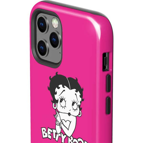Betty Boop Pink Background iPhone 12 Pro Max Impact Case
