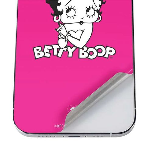 Betty Boop Pink Background iPhone 12 Pro Max Skin