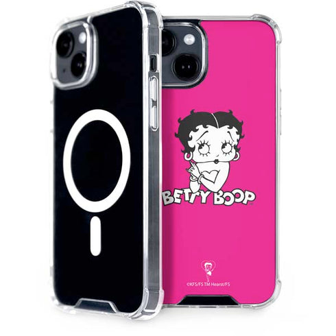 Betty Boop Pink Background iPhone 13 MagSafe Case
