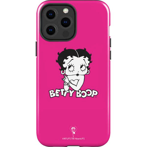 Betty Boop Pink Background iPhone 13 Pro Max Impact Case