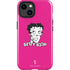 Betty Boop Pink Background iPhone 15 Plus Impact Case
