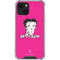 Betty Boop Pink Background iPhone 14 Plus Clear Case
