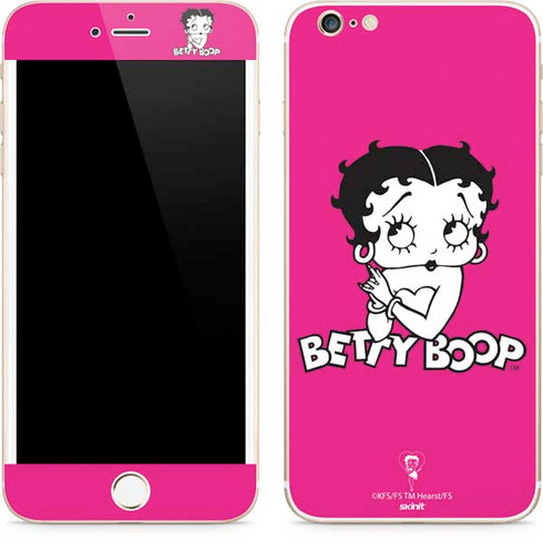 Betty Boop Pink Background iPhone 6/6s Plus Skin
