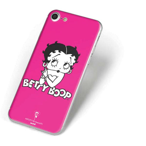 Betty Boop Pink Background iPhone 7 Skin