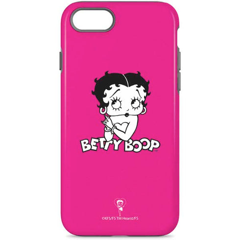 Betty Boop Pink Background iPhone 8 Pro Case
