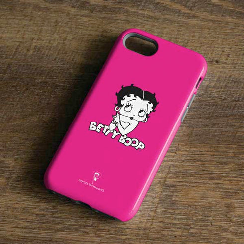 Betty Boop Pink Background iPhone 8 Pro Case