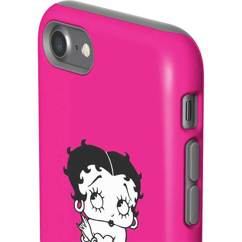 Betty Boop Pink Background iPhone SE (2nd & 3rd Gen) Pro Case