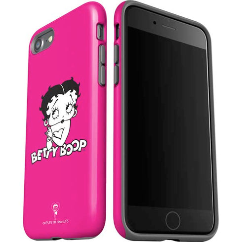 Betty Boop Pink Background iPhone SE (2nd & 3rd Gen) Pro Case