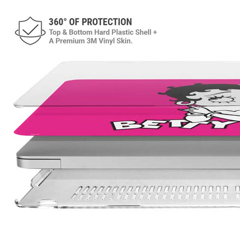 Betty Boop Pink Background MacBook Air 15in (2023-2025) Case plus Skin