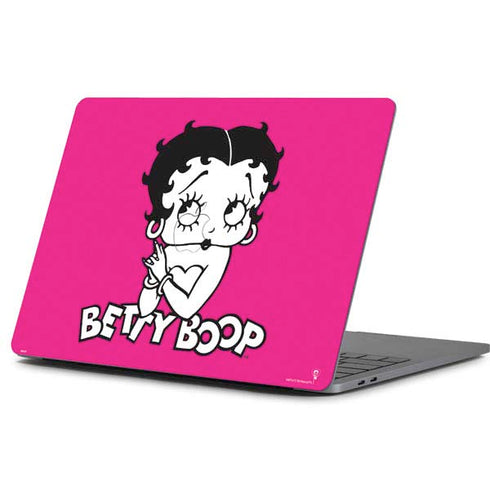 Betty Boop Pink Background Apple MacBook Pro 13-inch Skin