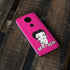 Betty Boop Pink Background Moto E5 Plus Skin