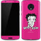 Betty Boop Pink Background Moto G6 Skin