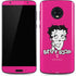 Betty Boop Pink Background Moto G6 Skin