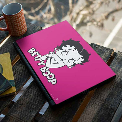 Betty Boop Pink Background MSI GS65 Stealth Laptop Skin