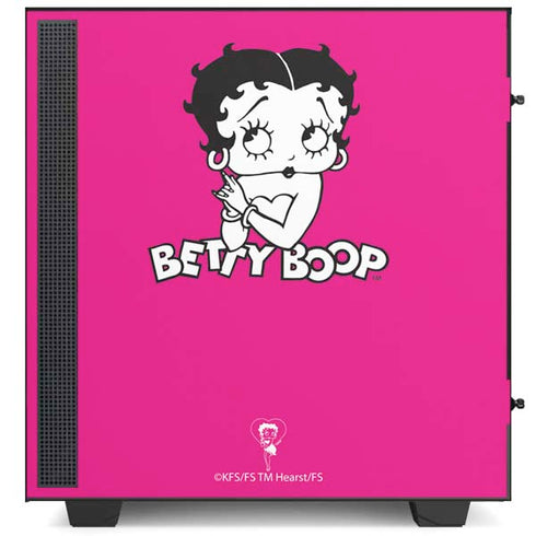 Betty Boop Pink Background NZXT H510 Compact ATX Mid-Tower Case Skin