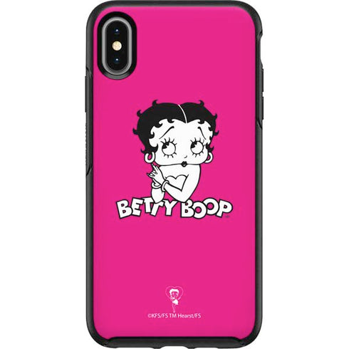 Betty Boop Pink Background Otterbox Symmetry iPhone Skin