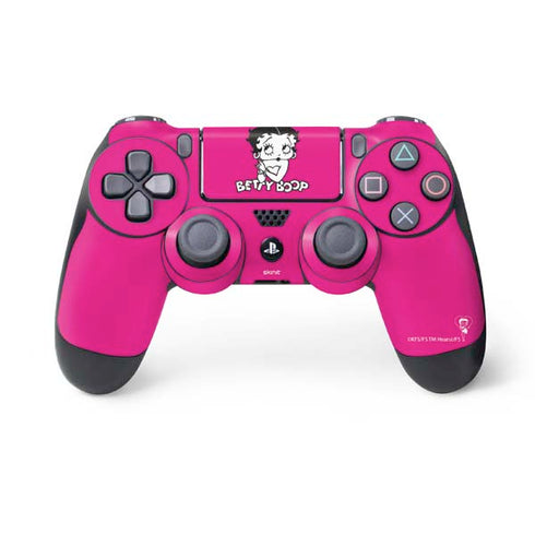 Betty Boop Pink Background PS4 Controller Skin