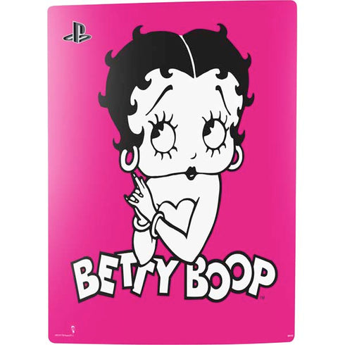 Betty Boop Pink Background PS5 Bundle Skin