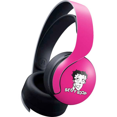 Betty Boop Pink Background PULSE 3D Wireless Headset for PS5 Skin