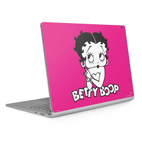 Betty Boop Pink Background Surface Book 2 13.5in Skin