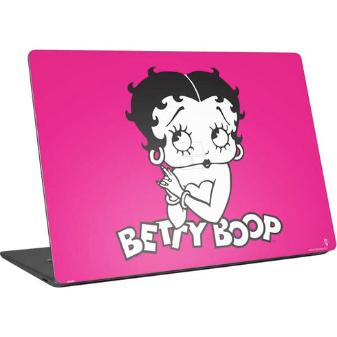 Betty Boop Pink Background Surface Laptop 4 15in Skin