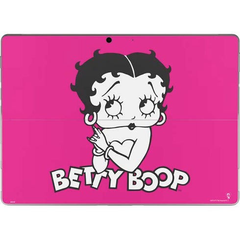 Betty Boop Pink Background Surface Pro 8 Skin