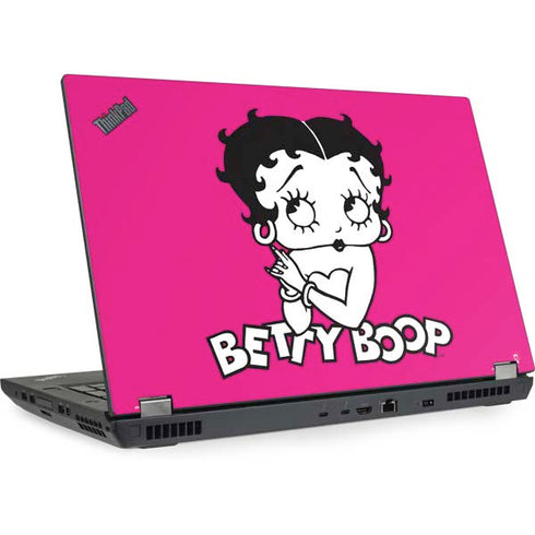 Betty Boop Pink Background Lenovo ThinkPad Skin
