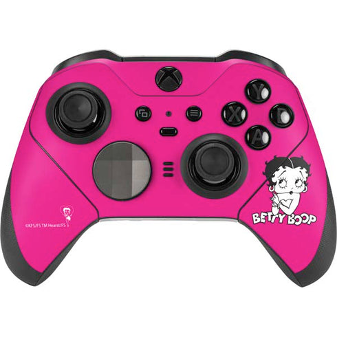Betty Boop Pink Background Xbox Elite Wireless Controller Series 2 Skin