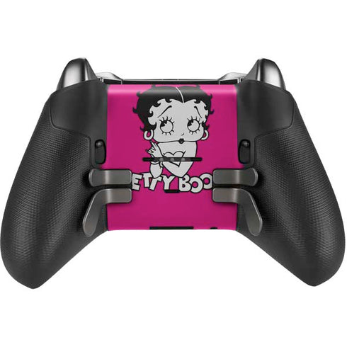 Betty Boop Pink Background Xbox Elite Wireless Controller Series 2 Skin