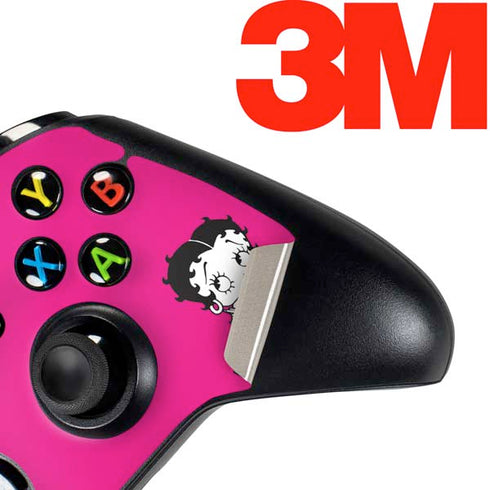 Betty Boop Pink Background Xbox One Controller Skin