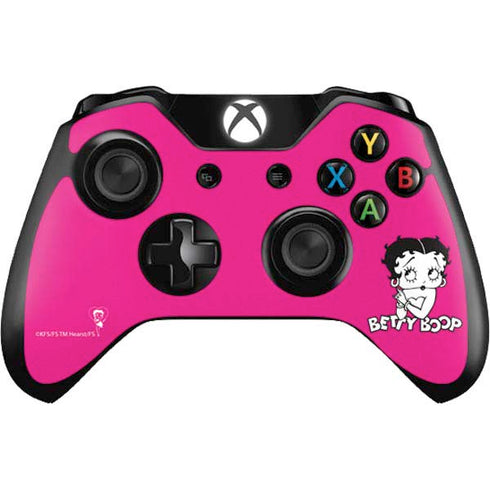 Betty Boop Pink Background Xbox One Controller Skin