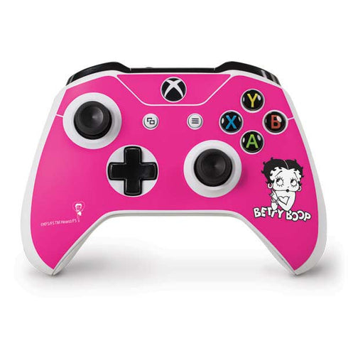 Betty Boop Pink Background Xbox One S Controller Skin