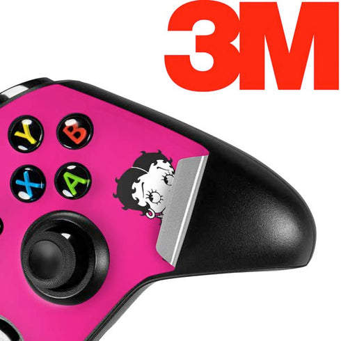 Betty Boop Pink Background Xbox One X Controller Skin