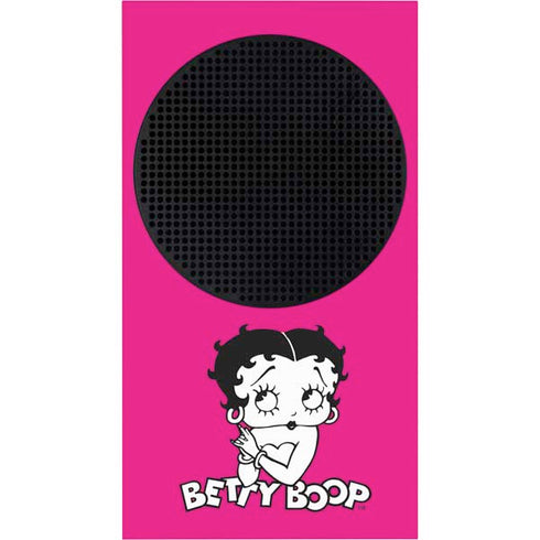Betty Boop Pink Background Xbox Series S Skins