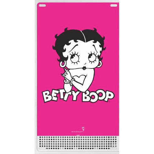 Betty Boop Pink Background Xbox Series S Bundle Skin
